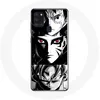 Image de Coque pour Samsung Galaxy A21s Sangoku Naruto Luffy one piece Dragon Ball Z fond noir et blanc anime manga Maniacase