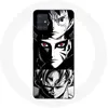 Image de Coque pour Samsung Galaxy A51 4G Sangoku Naruto Luffy one piece Dragon Ball Z fond noir et blanc anime manga Maniacase