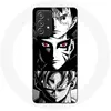 Image de Coque pour Samsung Galaxy A52 Sangoku Naruto Luffy one piece Dragon Ball Z fond noir et blanc anime manga Maniacase