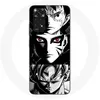 Image de Coque pour Xiaomi Redmi Note 11s 4G Sangoku Naruto Luffy one piece Dragon Ball Z fond noir et blanc anime manga Maniacase