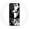 Image de Coque pour Samsung Galaxy A32 5G Sangoku Naruto Luffy one piece Dragon Ball Z fond noir et blanc anime manga Maniacase
