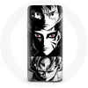 Image de Coque pour Samsung Galaxy A10 Sangoku Naruto Luffy one piece Dragon Ball Z fond noir et blanc anime manga Maniacase