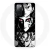 Image de Coque pour Samsung Galaxy S20 FE Sangoku Naruto Luffy one piece Dragon Ball Z fond noir et blanc anime manga Maniacase