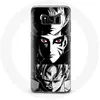 Image de Coque pour Samsung Galaxy S8 Sangoku Naruto Luffy one piece Dragon Ball Z fond noir et blanc anime manga Maniacase