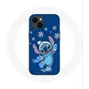 Image de Coque pour Iphone 14 Plus Stitch neige Noël bleu Maniacase
