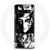 Image de Coque pour Samsung Galaxy S10 Plus Sangoku Naruto Luffy one piece Dragon Ball Z fond noir et blanc anime manga Maniacase