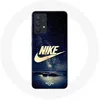 Image de Coque pour Samsung Galaxy A13 4G Nike Logo Doré Nuit Étoilée Maniacase