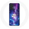 Image de Coque pour Samsung Galaxy A13 4G Nike Logo Blanc Espace Coloré Maniacase