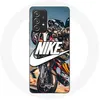 Image de Coque pour Samsung Galaxy A33 5G Nike Logo Blanc Roue Moto Maniacase