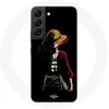 Image de Coque pour Samsung Galaxy S21 FE One Piece Manga Anime Luffy Fond Noir Maniacase