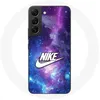 Image de Coque pour Samsung Galaxy S21 FE Nike Logo Blanc Espace Coloré Maniacase
