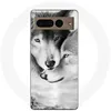 Image de Coque Google Pixel 7 Pro Le loup et la louve Animal noir et blonc