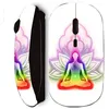 Image de Souris noir Sans Fil Lotus chakra coloree