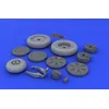 Image de Mig-21 Wheels For Eduard - 1:48e - Eduard Accessories