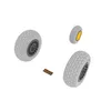 Image de P-61 Wheels For Great Wall Hobby - 1:48e - Eduard Accessories