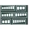 Image de Quadrate Und Rechtecke Gravierschablone- 1:72e - Eduard Accessories