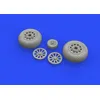 Image de P-51d Wheels Diamond Tread 2 For Eduard - 1:48e - Eduard Accessories