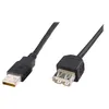 Image de PremiumCord - Rallonge de câble USB - USB (F) pour USB (M) - USB 2.0 - 20 cm - noir