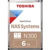 Image de Toshiba N300 NAS - Disque dur - 6 To - interne - 3.5" - SATA 6Gb/s - 7200 tours/min - mémoire tampon : 512 Mo