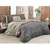 Image de Parure De Lit - 1 Housse De Couette 220 X 240 Cm + 2 Taies D'oreiller 60 X 60 Cm - 65% Coton, 35% Polyester - Gris