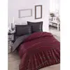 Image de Parure De Lit - 1 Housse De Couette 220 X 240 Cm + 2 Taies D'oreiller 60 X 60 Cm - 65% Coton, 35% Polyester - Rouge