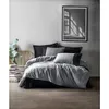 Image de Parure De Lit - 1 Housse De Couette 220 X 240 Cm + 2 Taies D'oreiller 60 X 60 Cm - 100% Coton RenforcÃ© - Gris
