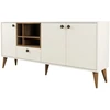 Image de Habitat et jardin Buffet en bois "Napoli" - 180 x 35 x 81 cm - Crème