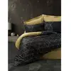 Image de Parure De Lit - 1 Housse De Couette 220 X 240 Cm + 2 Taies D'oreiller 60 X 60 Cm - 100% Coton Renforcé - Noir