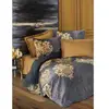 Image de Parure De Lit - 1 Housse De Couette 220 X 240 Cm + 2 Taies D'oreiller 60 X 60 Cm - SatinÃ© 100% Coton - Anthracite