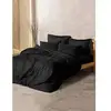 Image de Parure De Lit - 1 Housse De Couette 220 X 240 Cm + 2 Taies D'oreiller 60 X 60 Cm - 100% Coton Renforcé - Noir