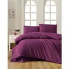 Image de Parure De Lit - 1 Housse De Couette 220 X 240 Cm + 2 Taies D'oreiller 60 X 60 Cm - 100% Coton RenforcÃ© - Violet