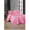 Image de Parure De Lit - 1 Housse De Couette 220 X 240 Cm + 2 Taies D'oreiller 60 X 60 Cm - 100% Coton Renforcé - Rose