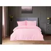 Image de Parure De Lit - 1 Housse De Couette 220 X 240 Cm + 2 Taies D'oreiller 60 X 60 Cm - Satiné 100% Coton - Rose