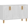 Image de Habitat et jardin Buffet en bois "Rodney" - 120 x 29 x 73 cm - Blanc