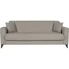 Image de CanapÃ© convertible 3 places - BERGAMO - Tissu beige - 2 coussins - coffre de rangement - 230 x 85 x 89 cm