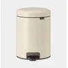 Image de Poubelle Ã  pÃ©dale Brabantia newIcon 5 litres - Soft Beige
