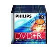 Image de Philips DR4S6S10F - 10 x DVD+R - 4.7 Go (120 minutes) 16x - boÃ®tier CD Ã©troit