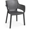 Image de Lots De 6 Fauteuils Monoblocs - Empilables En RÃ©sine De Synthese - Forme Cabriolet - Finition 3d (Mesh) -Co - Allibert By Keter -