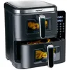 Image de alpina Air Fryer Double XXL - Airfryer 11L - Friteuse Ã  air chaud avec 2 paniers - Four duo pour 8 personnes - Ãcran pliable - Fonction minuterie jusquÂ¿Ã  60 minutes - TempÃ©rature 60-200Â°C - Noir