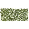 Image de Treillis Extensible En Osier Avec Feuillage Pe Laurier Palme 180 X 90 Cm - Nature