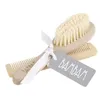 Image de Bambam Brosse Et Peigne En Bois - Des La Naissance - Beige - Bois - 15 X 2 X 3 Cm