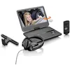 Image de Lecteur DVD portable de 10 pouces avec connexion USB casque et dispositif de suspension Lenco DVP-1010BK Noir