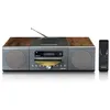 Image de Micro set avec DAB FM CD 2 USB Bluetooth® QI RC Lenco MC-175SI Bois