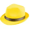 Image de borsalino funky jaune adulte - 01396