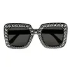Image de lunettes bling bling noires - 02631