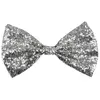 Image de noeud papillon argent pailleté adulte - 53111
