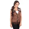 Image de Veste Western Marron Femme Taille Unique