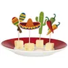 Image de Sachet De 12 Piques Cocktail Fiesta Mexique - Multicolores