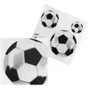 Image de 20 SERVIETTES PAPIER FOOTBALL VINTAGE 33CM BLANC