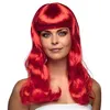 Image de perruque glamour cheveux longs ondulés rouge femme - 85872